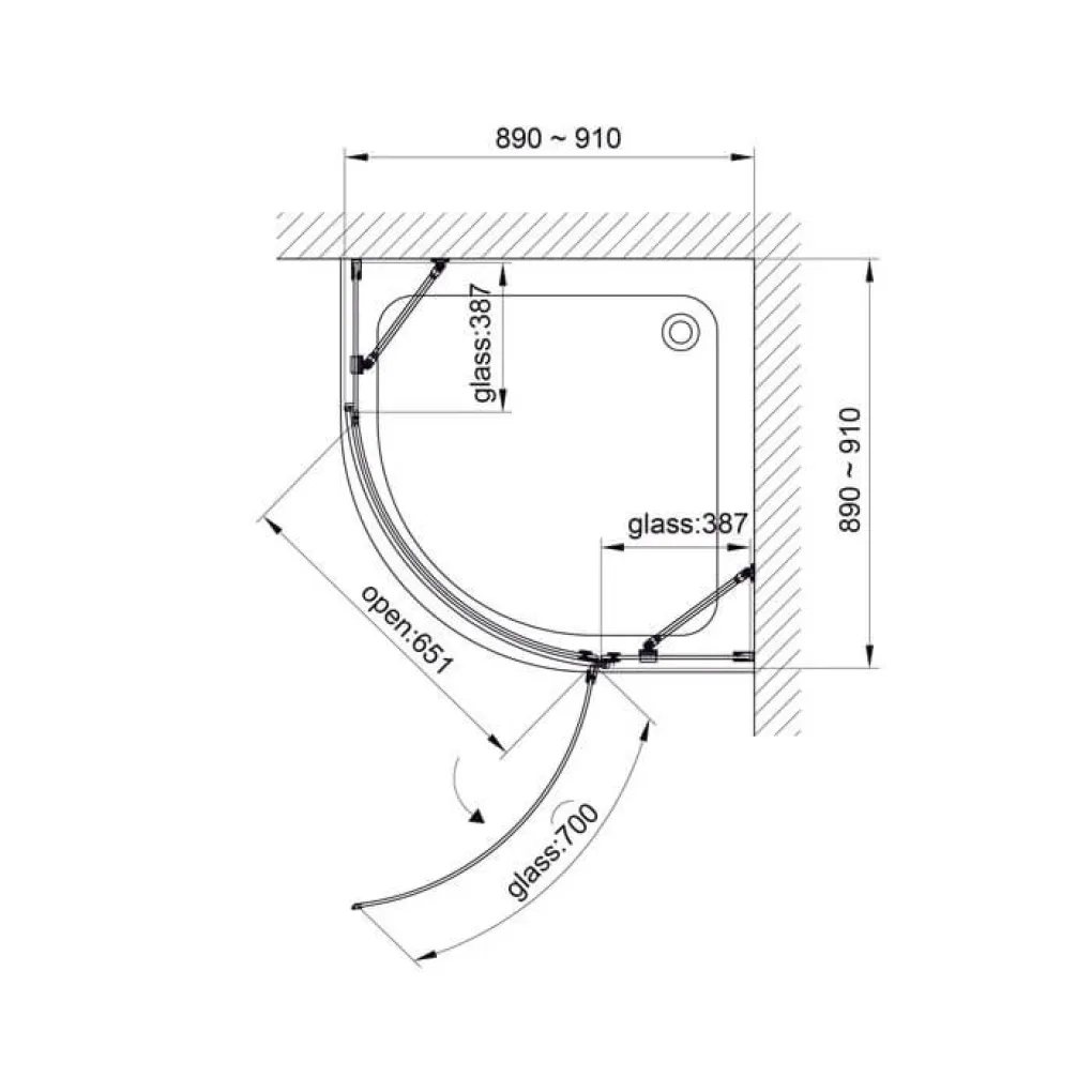 Душова кабіна Koller Pool Kvadro 900x900x1950 (1410652243)- Фото 4
